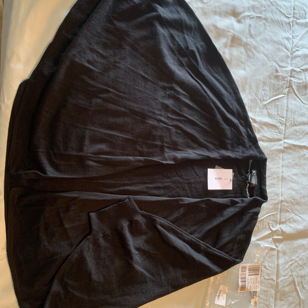 C by Bloomingdale’s , Women’s Cocoon Sleeve Cardigan, Black Cashmere Large